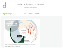 Tablet Screenshot of dejuredesign.com